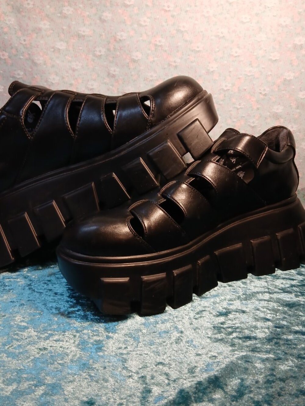 LaModa Savour Chunky Goth Platform Sandals/Sneakers